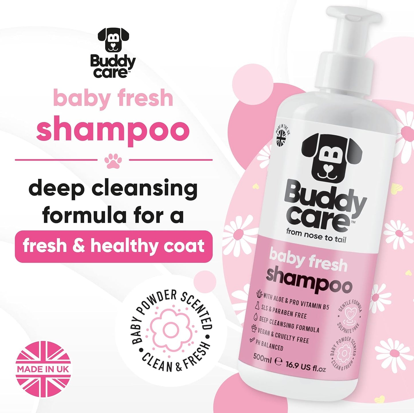 Welpen-Shampoo mit Aloe Vera & Provitamin B5, Babyfrisch 500ml