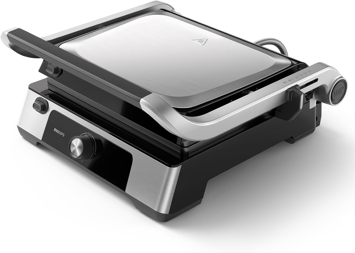 Kontaktgrill HD6301/90 mit Antihaftbeschichtung, Manuelle Temperaturkontrolle Kontaktgrill