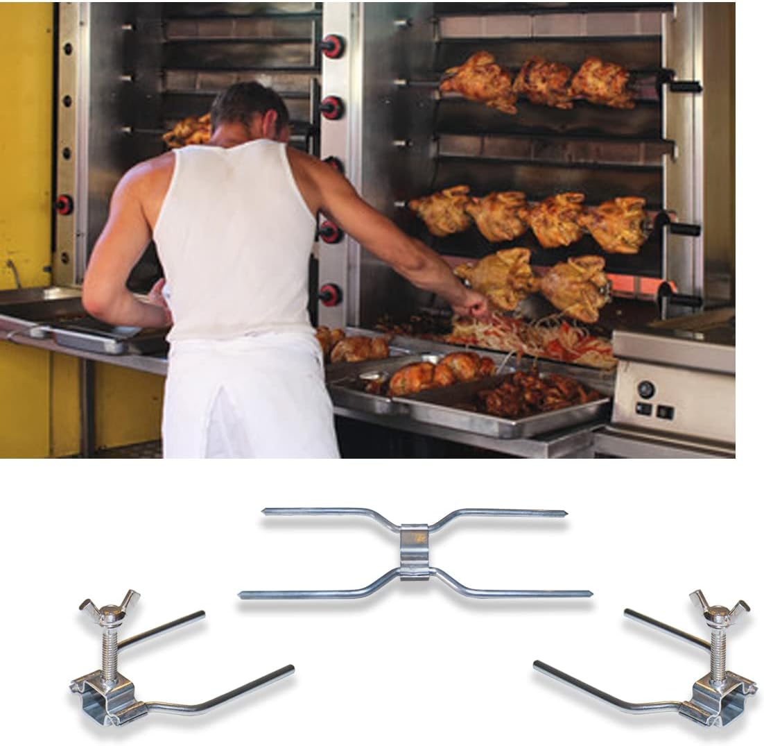 Grillspiess Set für Hühnergrill, 3 Stk.