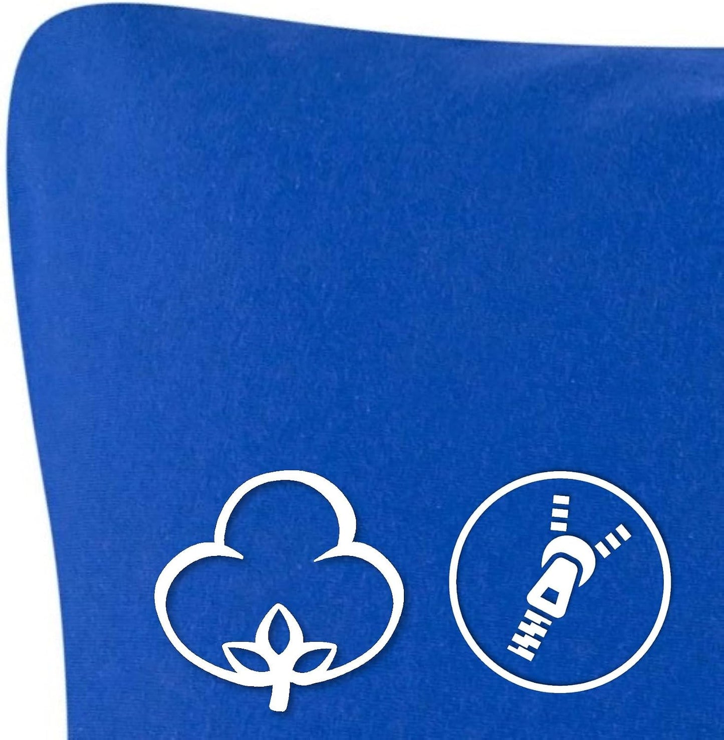 2er-Pack Kissenbezug für Seitenschläferkissen, 2er Pack 40x145 Royalblau