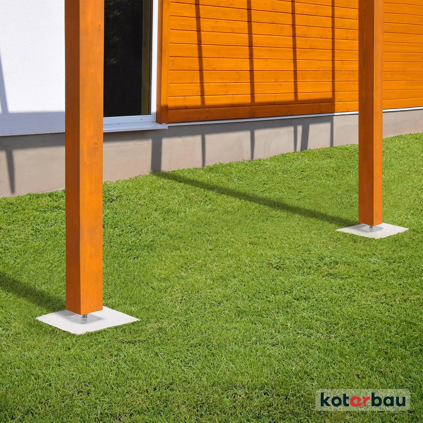 Pfostenträger-Set Höhenverstellbar, 4 Stück 110 x 110 mm
