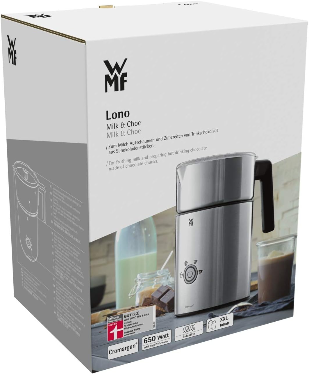 Lono Milchaufschäumer Milk & Choc, Lono Milk & Choc – 150-500 ml