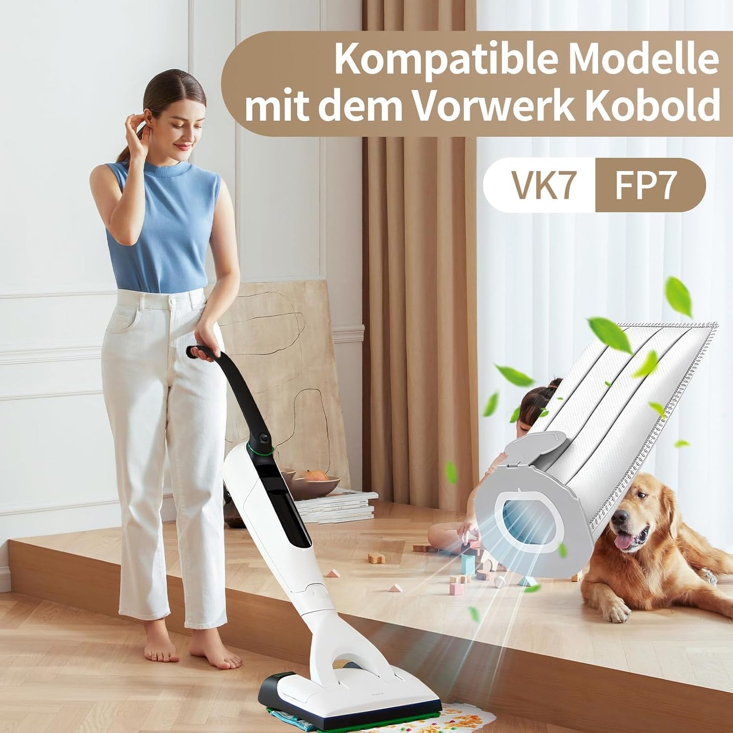 Staubsaugerbeutel-Set für Vorwerk Kobold VK7 & FP7 (12 Stück)