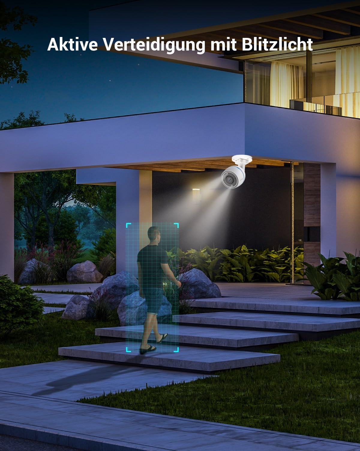 C3TN Color WLAN Überwachungskamera mit Farbnachtsicht, 2mp Kamera mit Farbnachtsicht