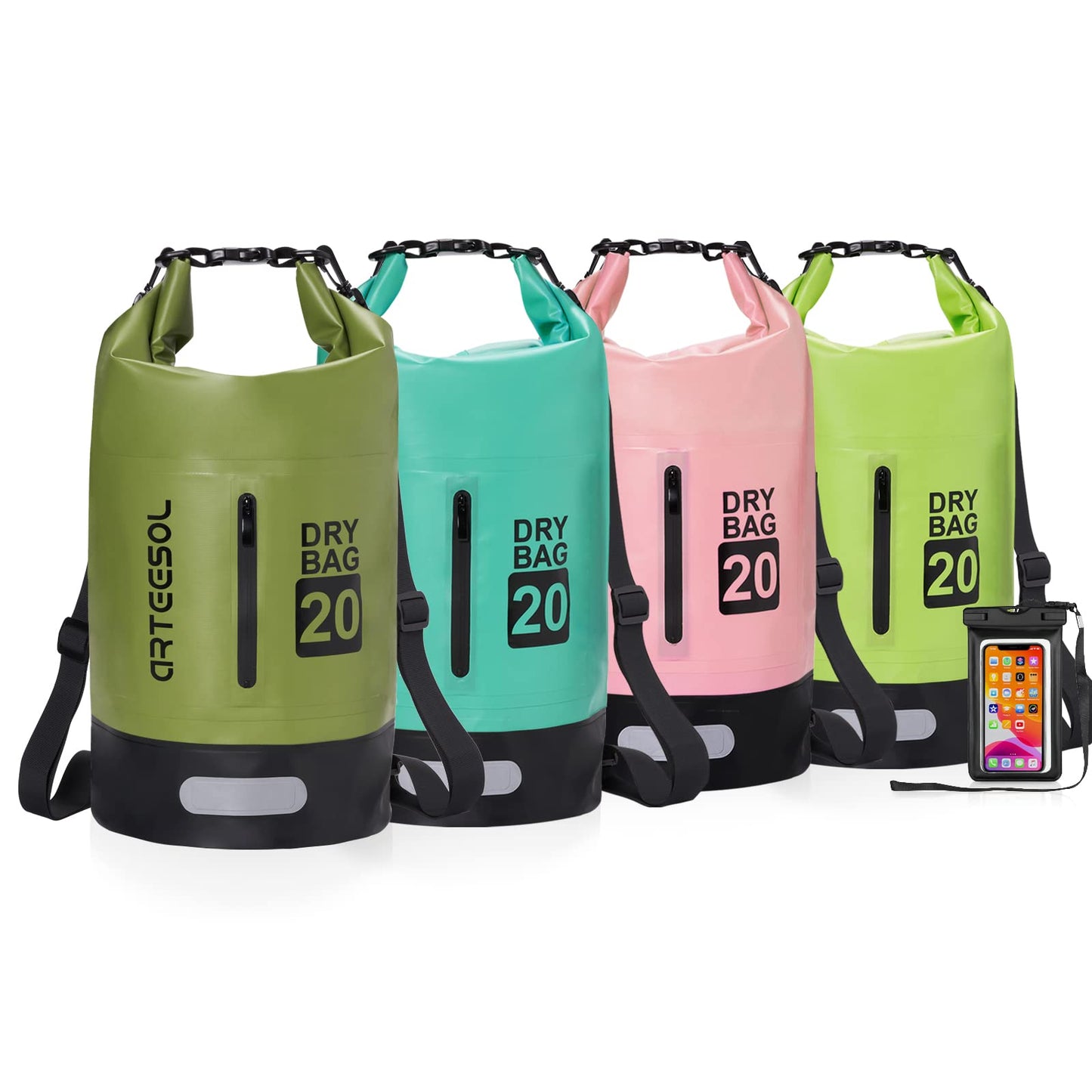 Wasserdichter Dry Bag für Outdoor-Aktivitäten, 30 Liter, 30L Armeegrün