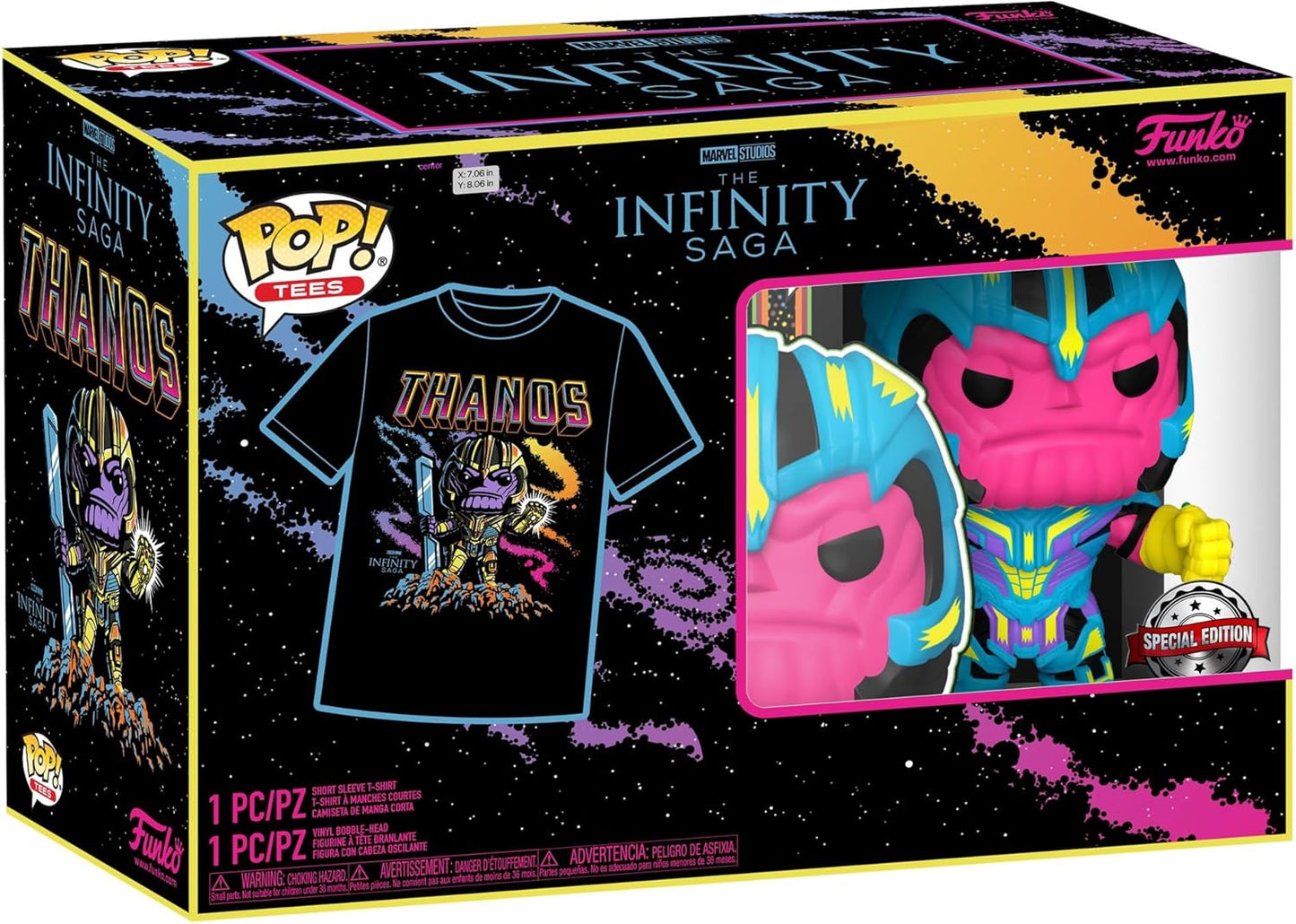 POP! T-Shirt (S) Marvel Infinity Saga Thanos EXM, S