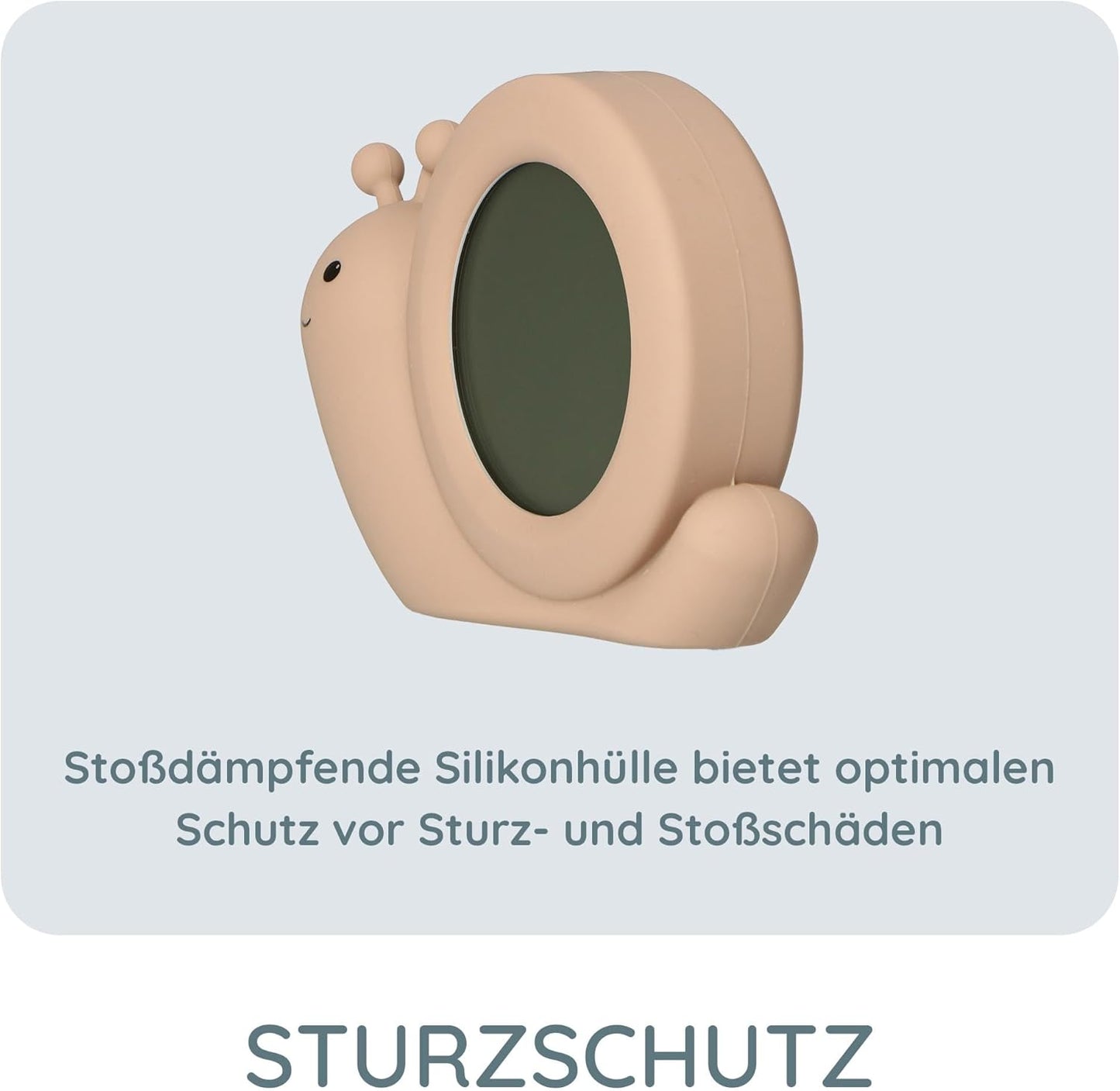 Baby Wecker, Display Durchmesser 5,7 cm / Taupe