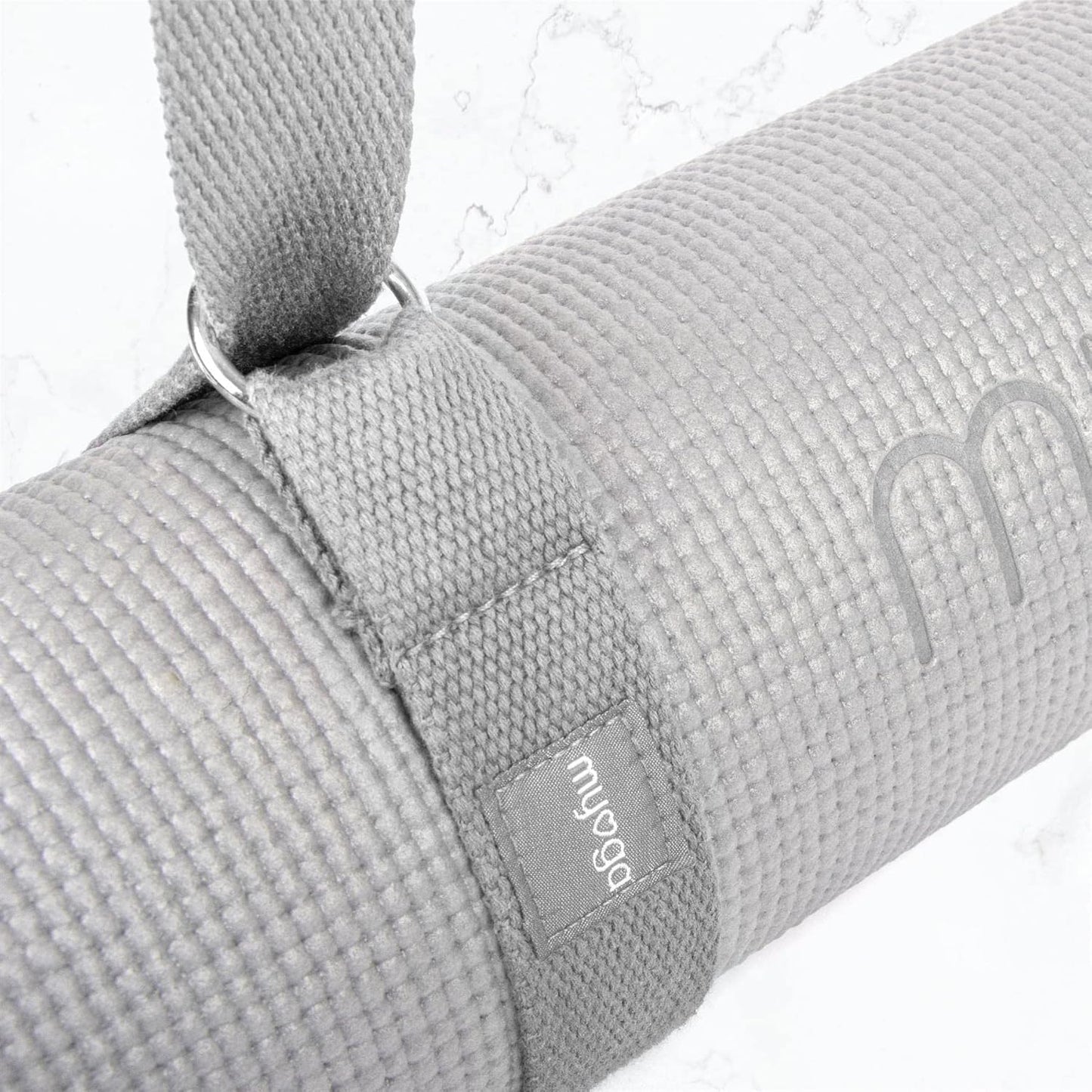 Yoga-Starter-Set mit Matte, Blöcken & Gurt, Grau