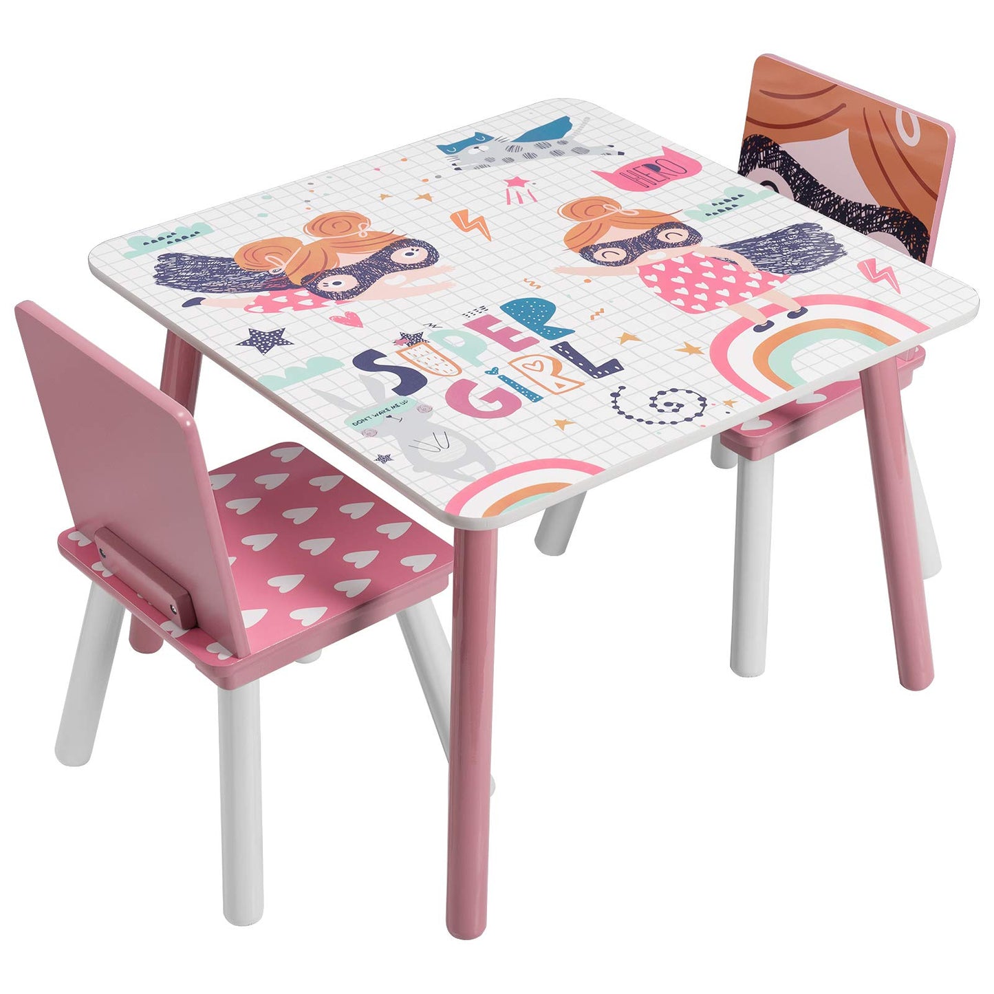 Kindersitzgruppe mit Tisch und 2 Stühlen