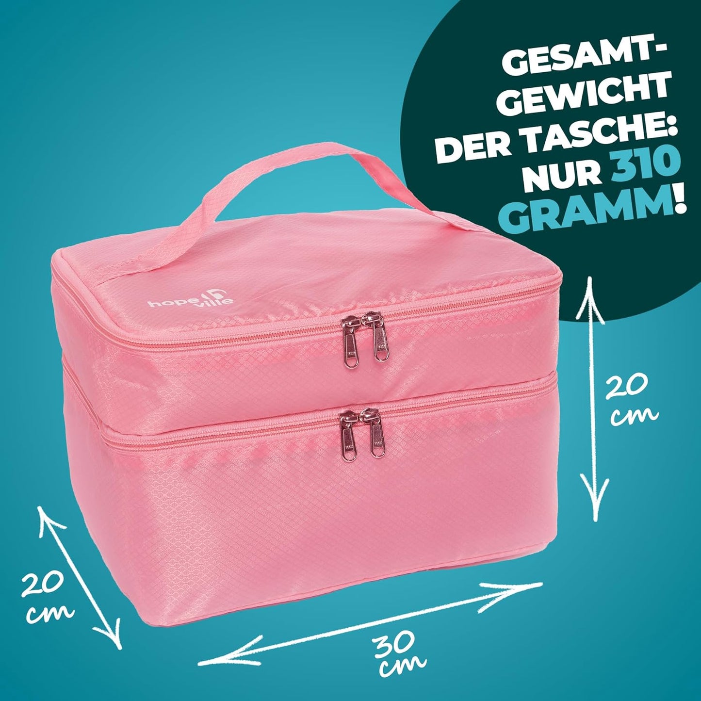 Kosmetik- und Kulturtasche, Rosa