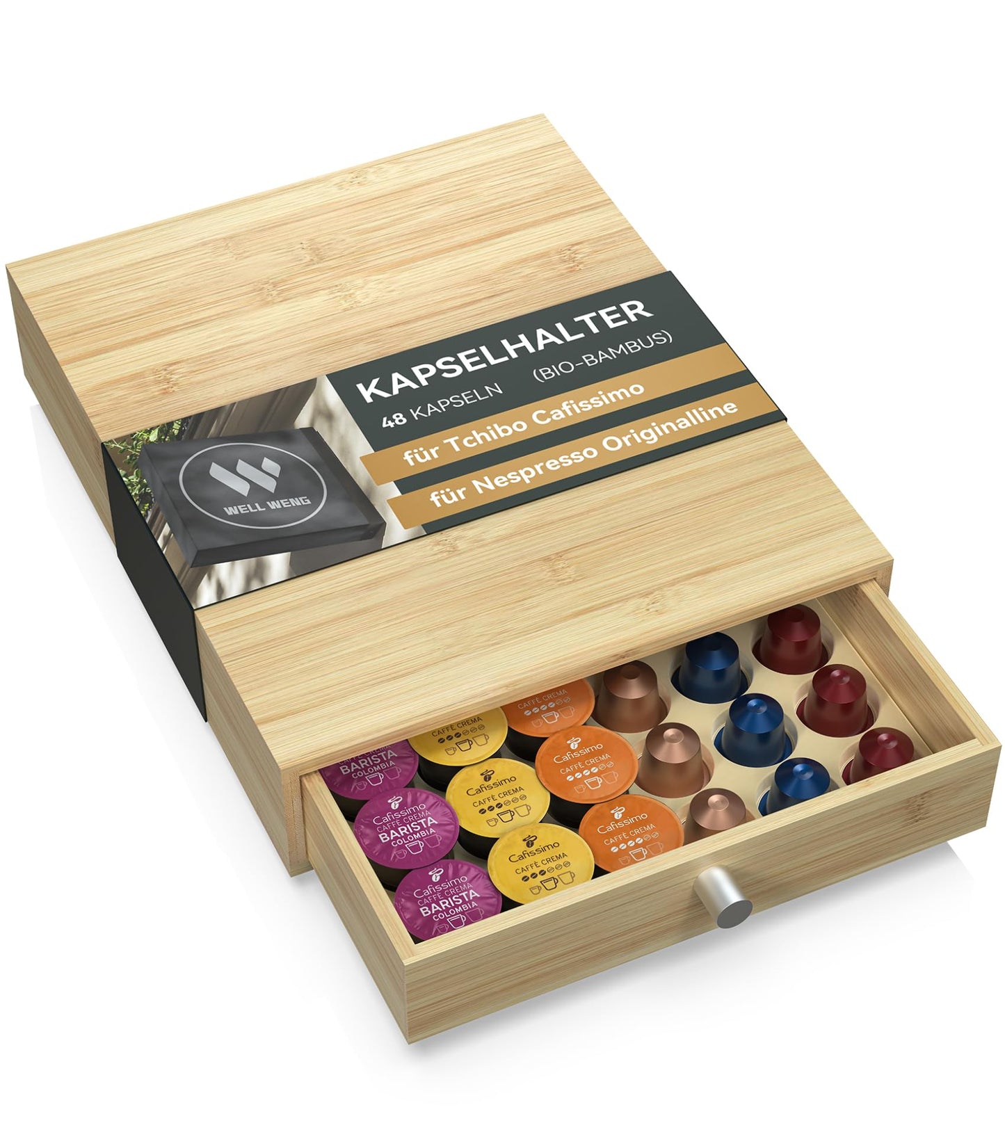 Schubladenbox für Kaffeekapseln