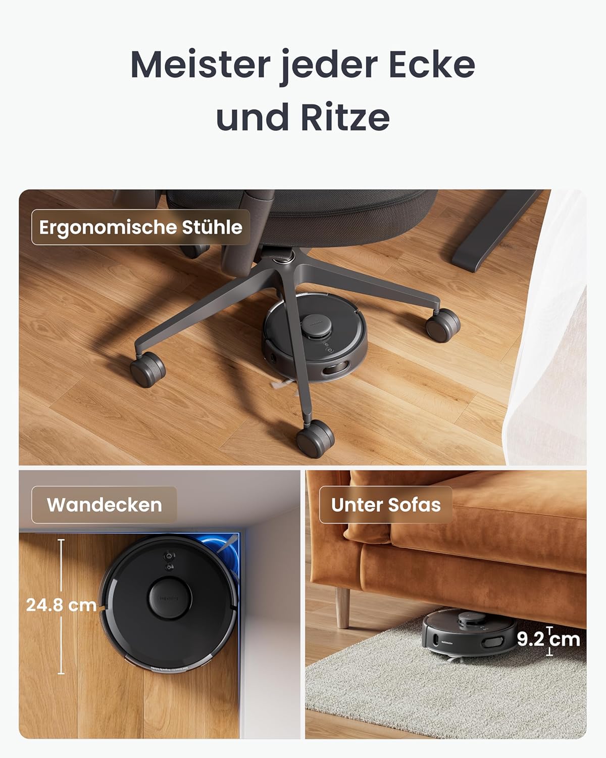 Saugerroboter K11+, K11+ 6000 Pa Schwarz