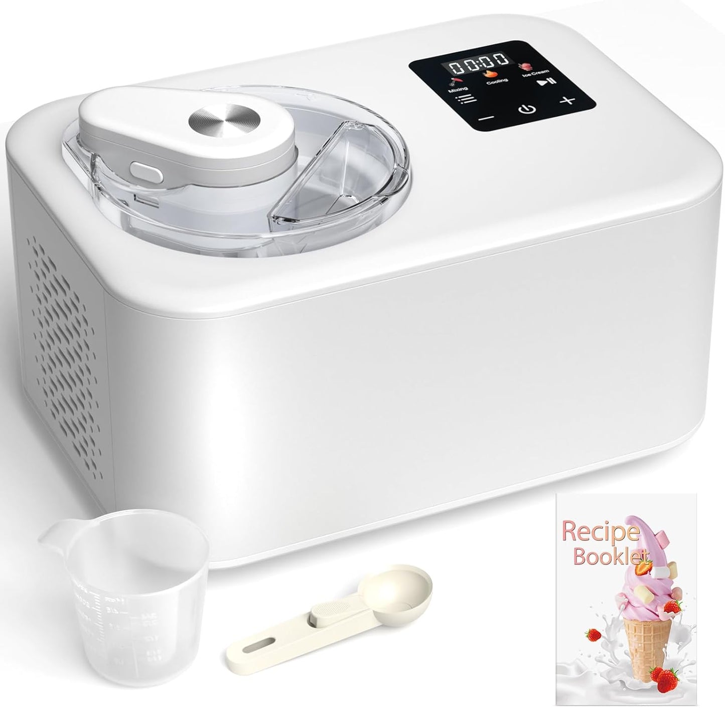 Eismaschine mit Rezeptheft