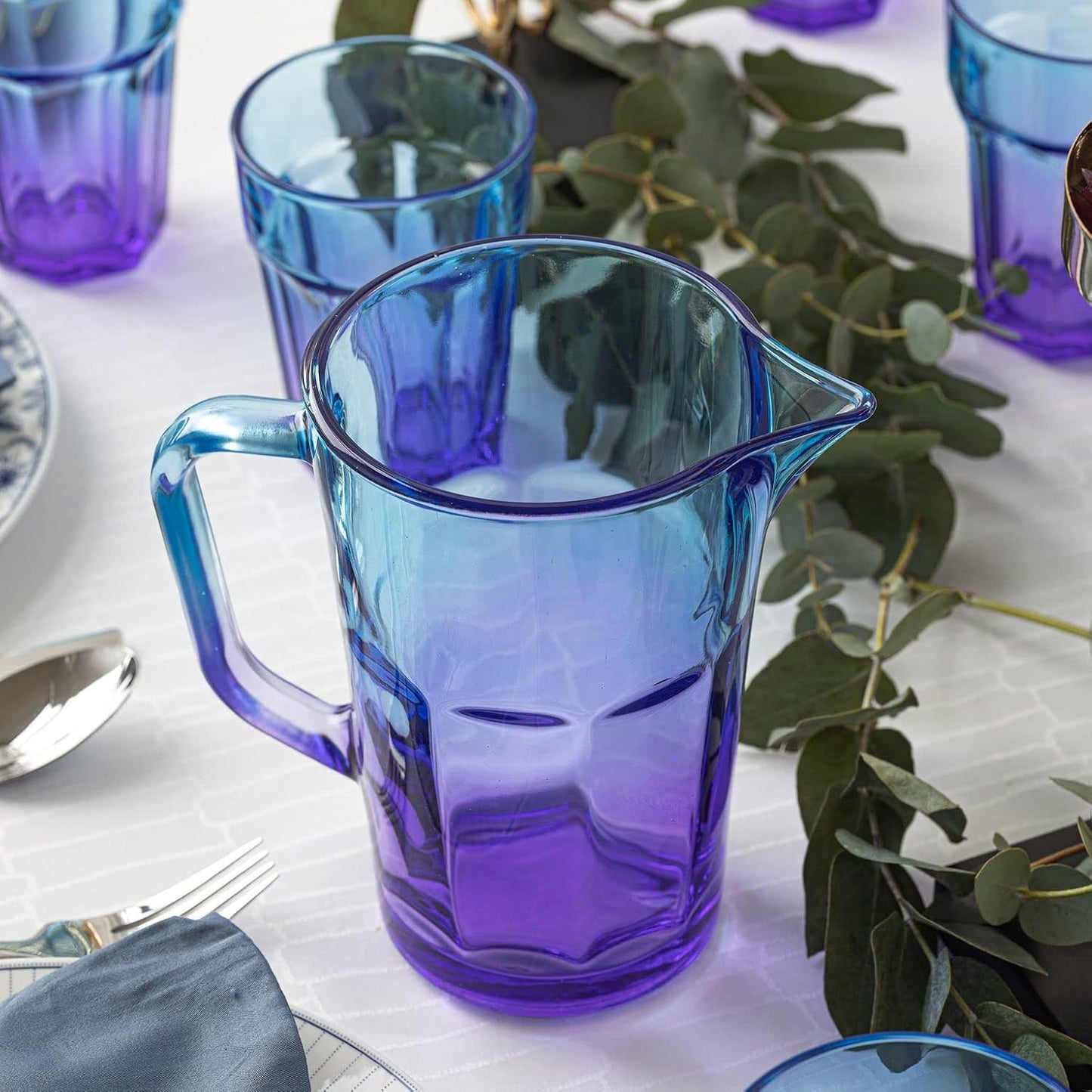 Wasserkaraffe, Blau Lila