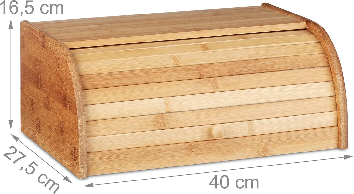 Brotkasten aus Bambus mit Rolldeckel, Single