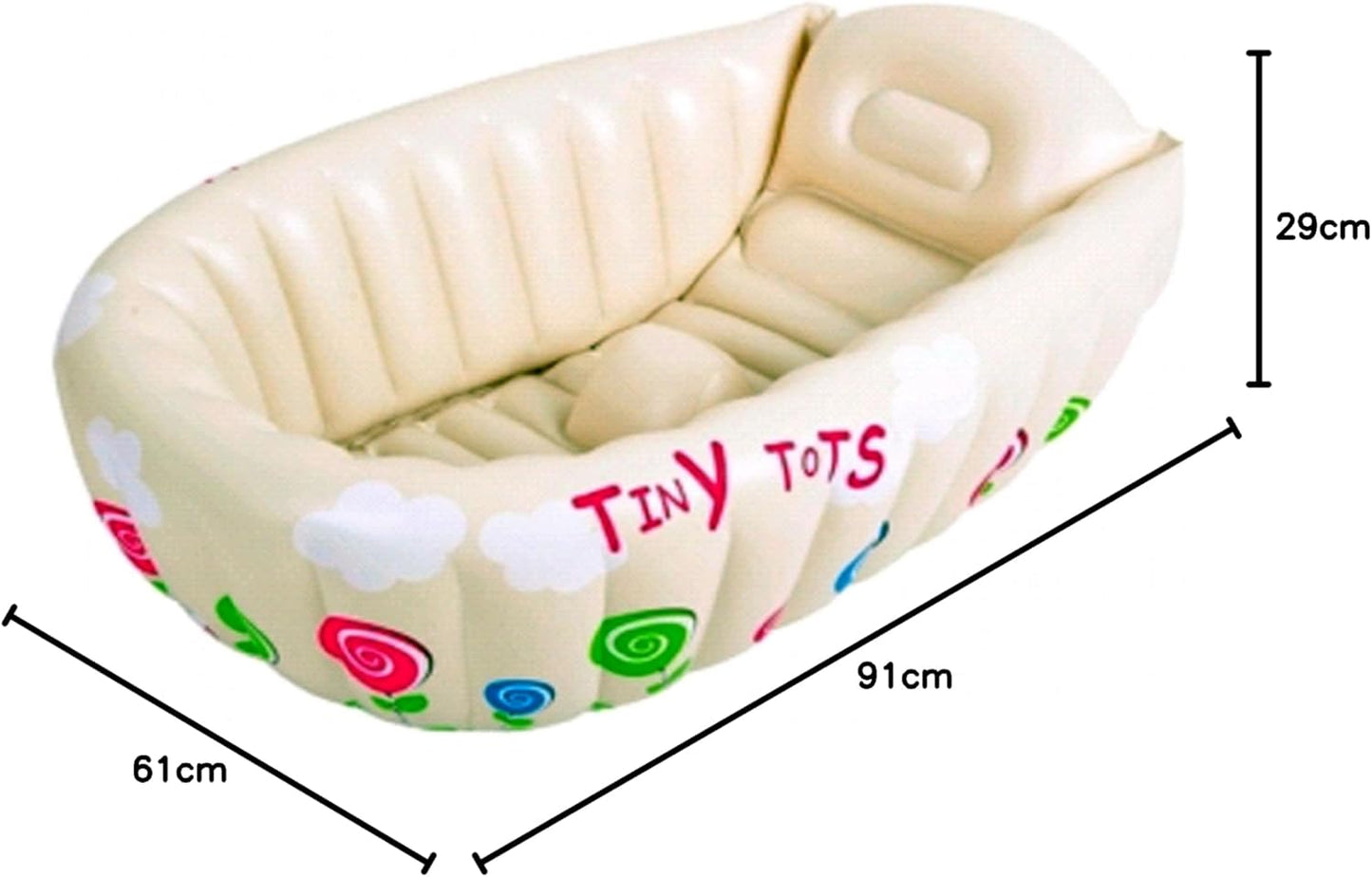 Aufblasbare Babybadewanne Tiny Tots mit Thermometer
