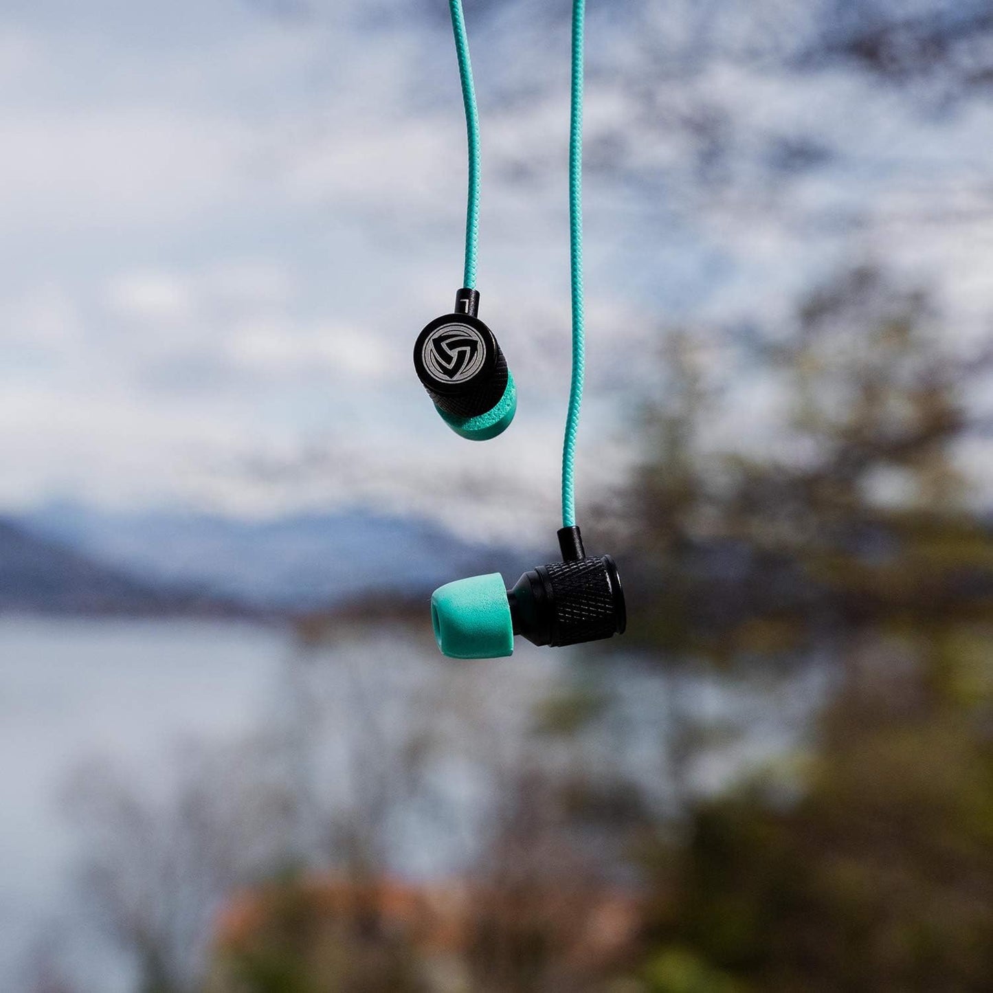 In-Ear Ohrhörer mit Kabel und Mikrofon, 3.5 mm Türkis