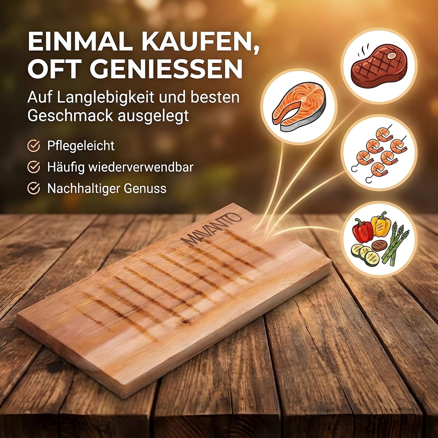 Räucherbretter aus Zedernholz, 2er-Set, 2er Set