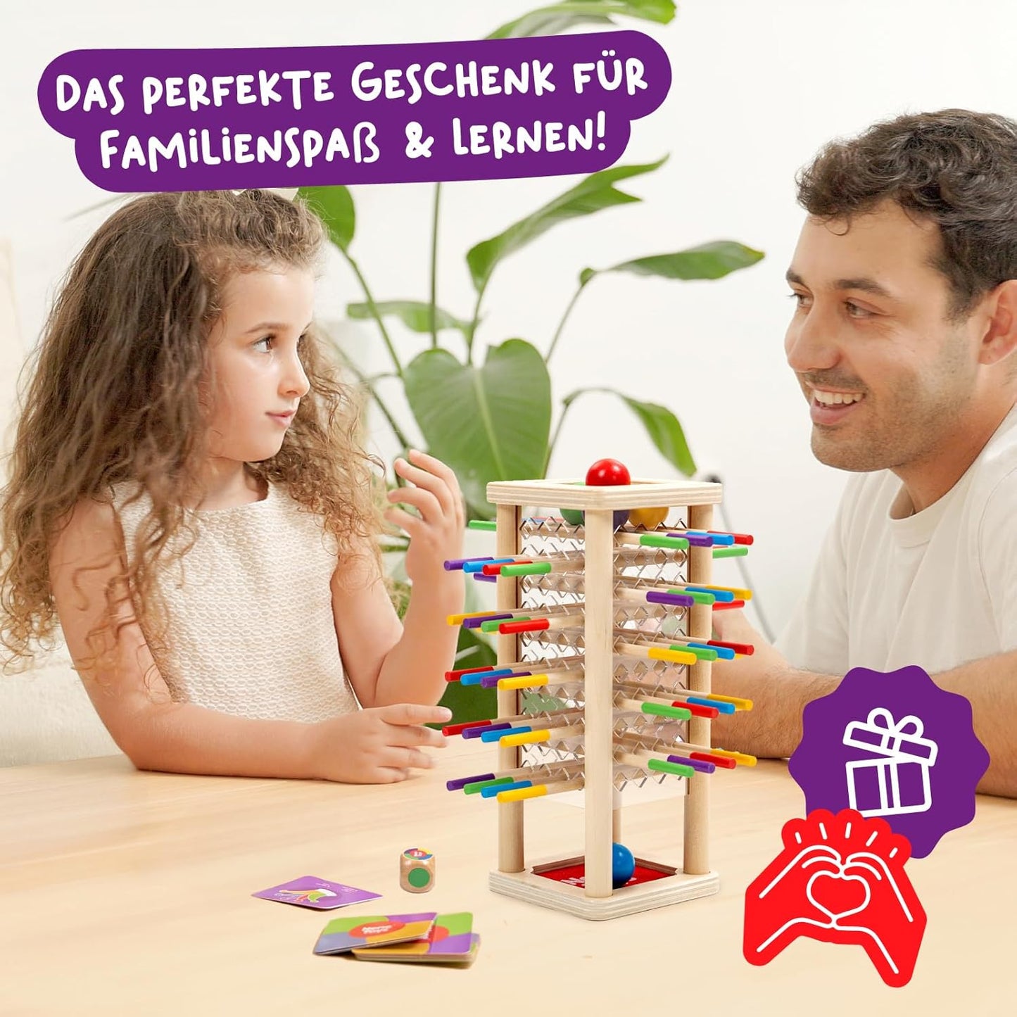 Ballfall Montessori Holzspielzeug, Ballfall