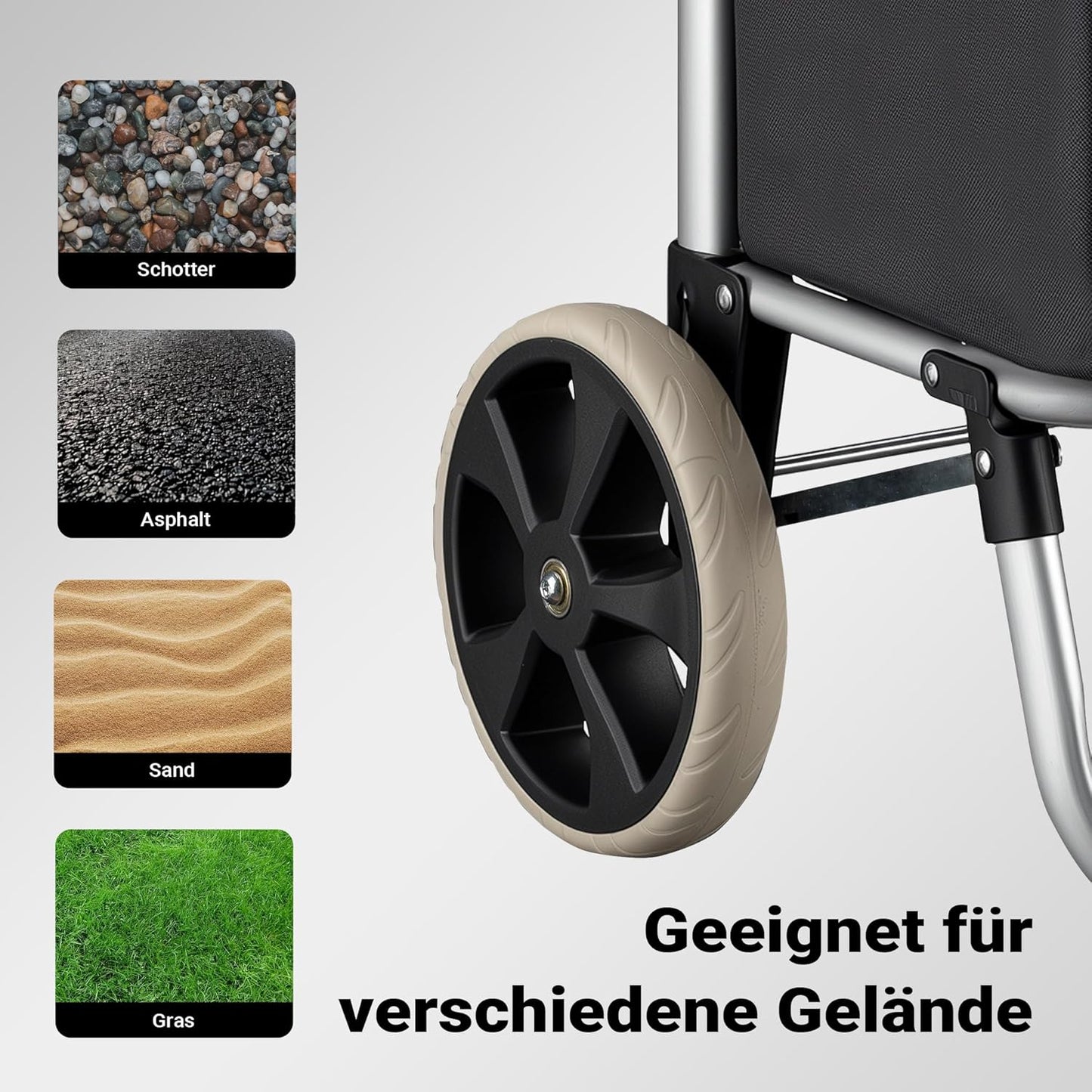 Einkaufstrolley klappbar 40kg Einkaufsroller Einkaufswagen Einkaufstasche