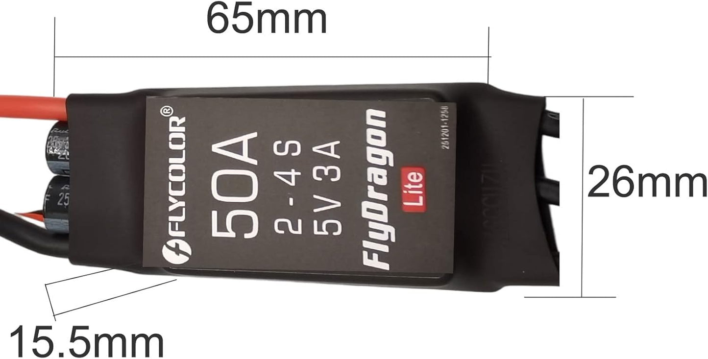 ESC Geschwindigkeitsregler für RC Drohnen, 50A/BEC 3A