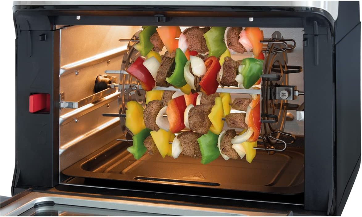 Heissluft-Fritteuse mit 9 Programmen, 11 Liter, Edelstahl-schwarz 11 Liter