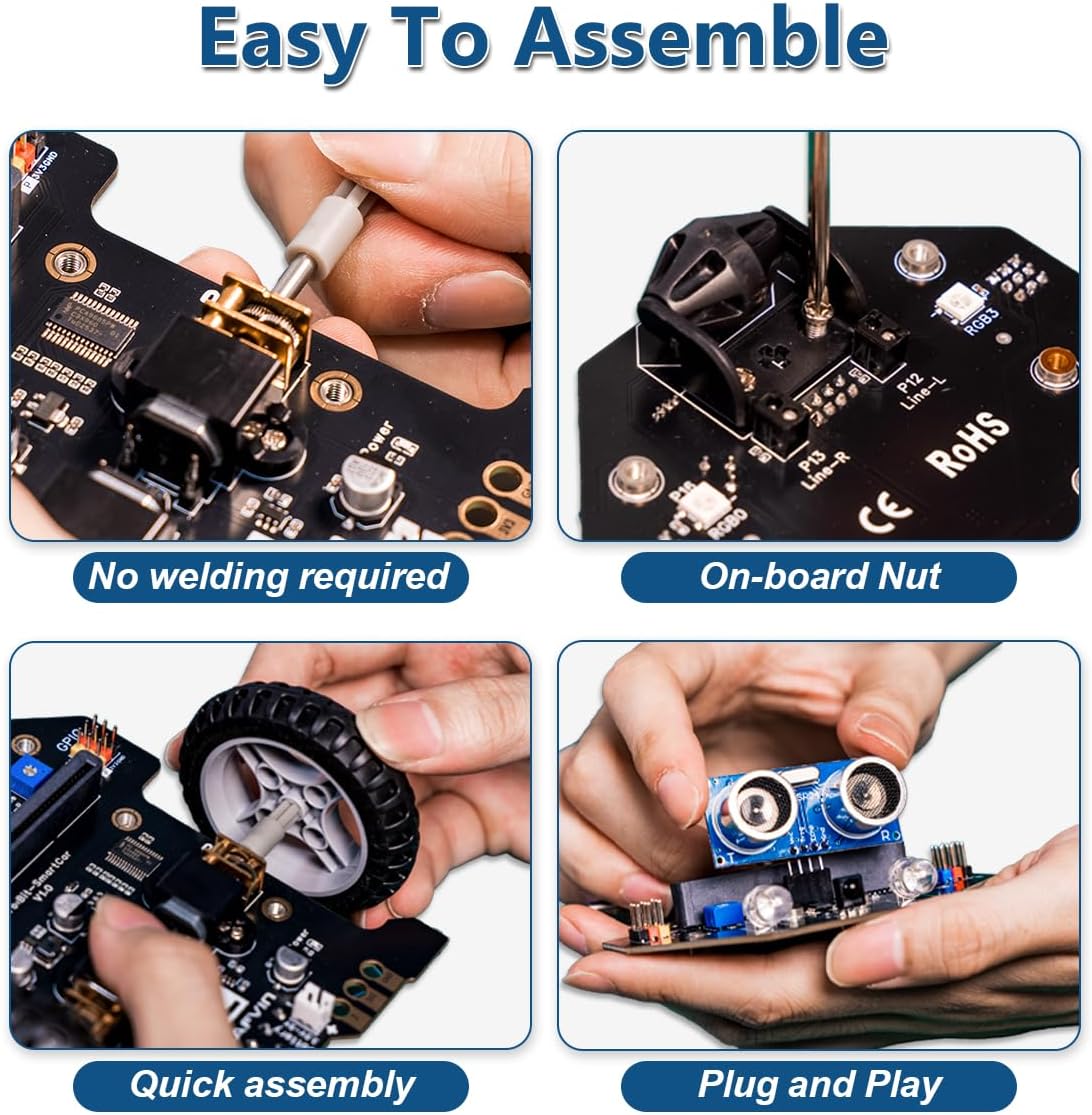 MicroBit Smart Robot Car für MakeCode & MicroPython