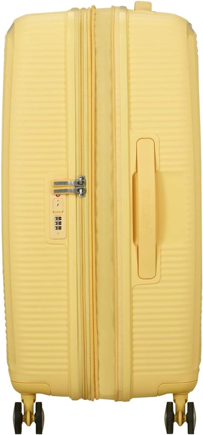 Valigia Rigida Rotante Verde Pastello, Soundbox 67 x 46.5 x 29 cm Yellow (Pastel Yellow)