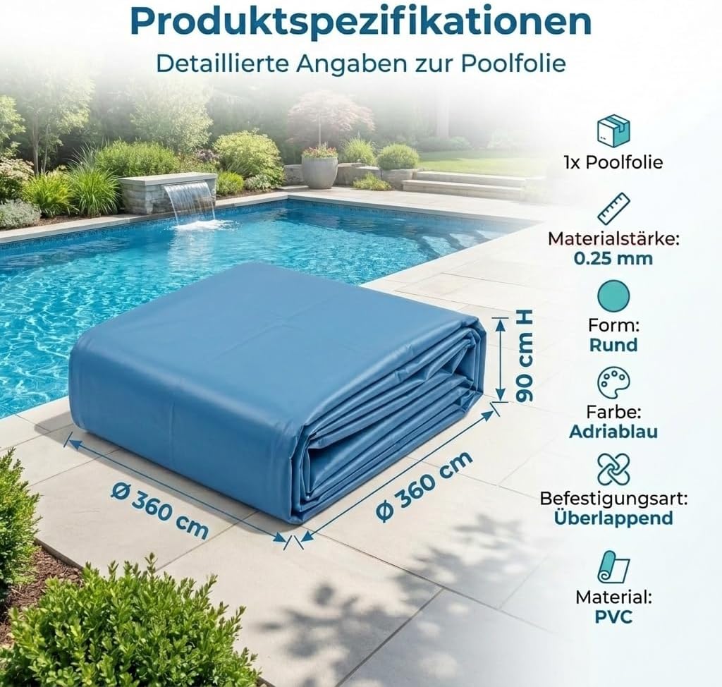 Poolfolie , 360x90 cm