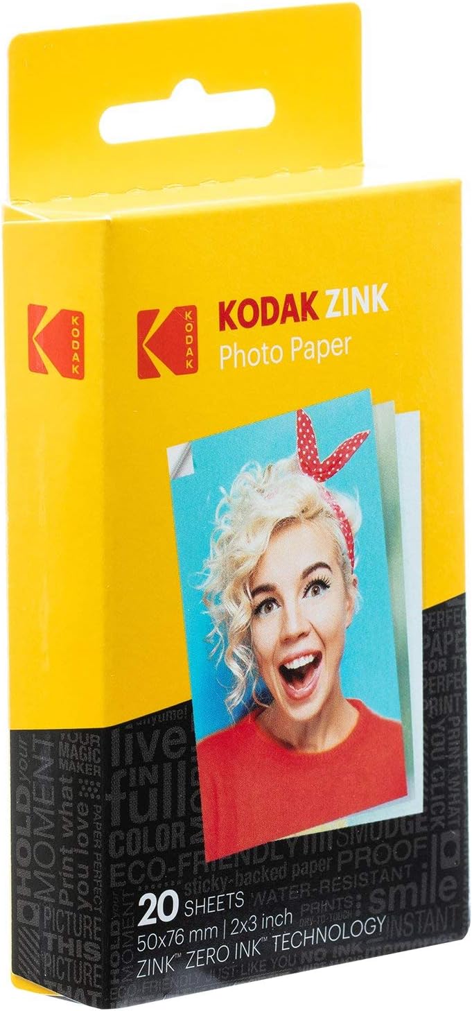 Step Printer - Mobiler Fotodrucker, Rosa Starterpaket Single
