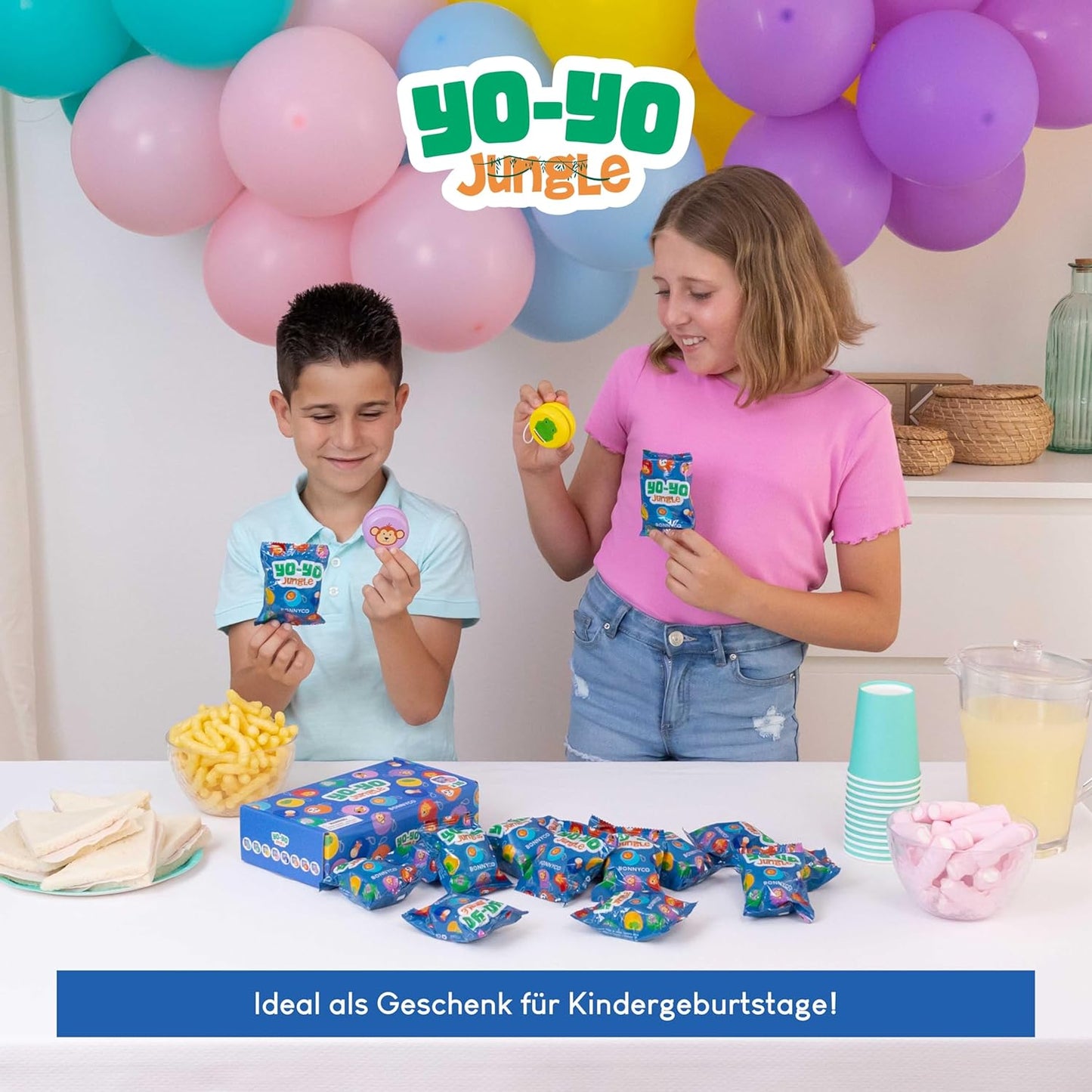 16-teiliges JoJo-Set mit Dschungel-Motiven, Dschungel 16 Stück