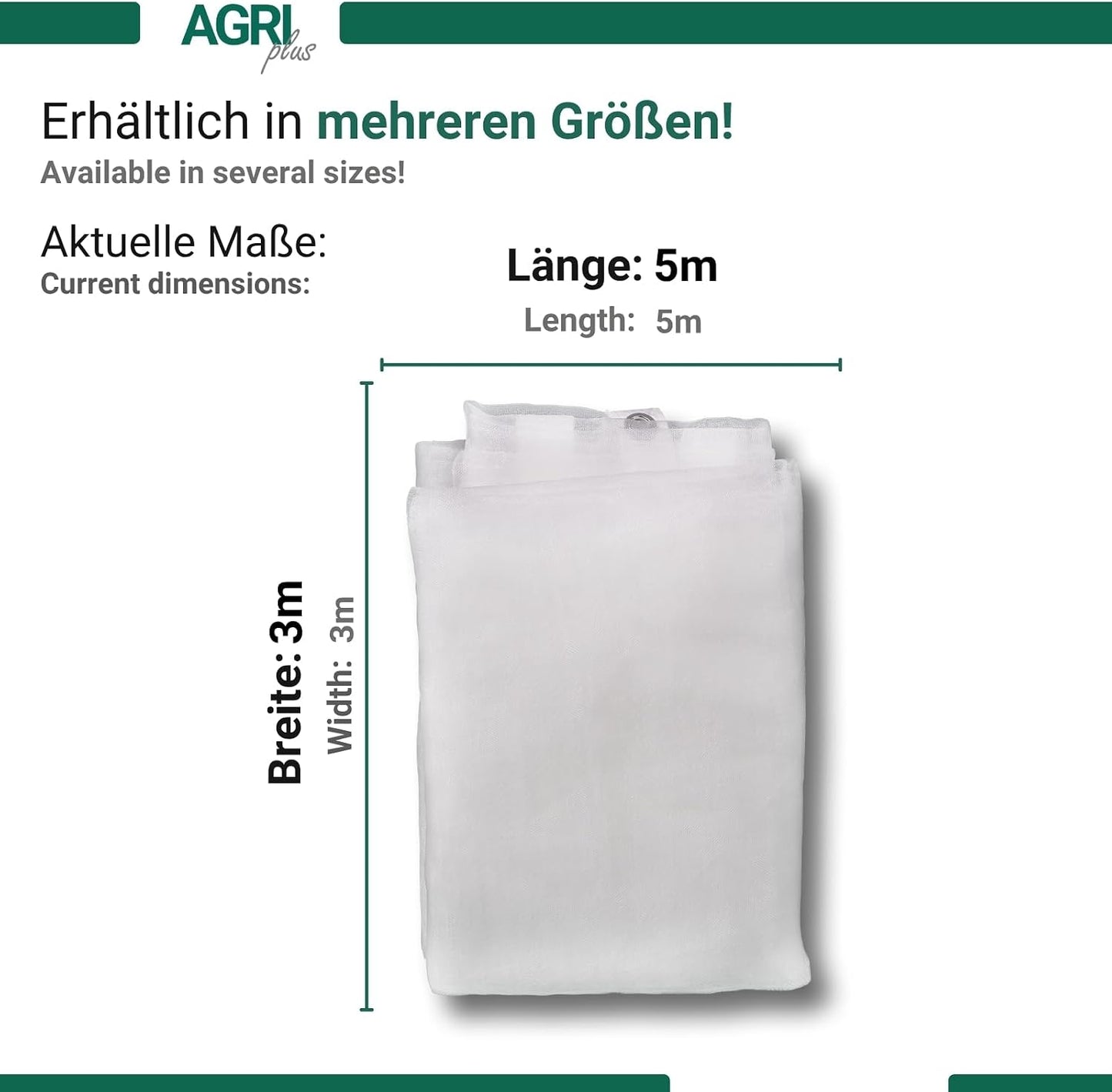 Poolnetz mit Ösen 3 x 5 m UV-stabil