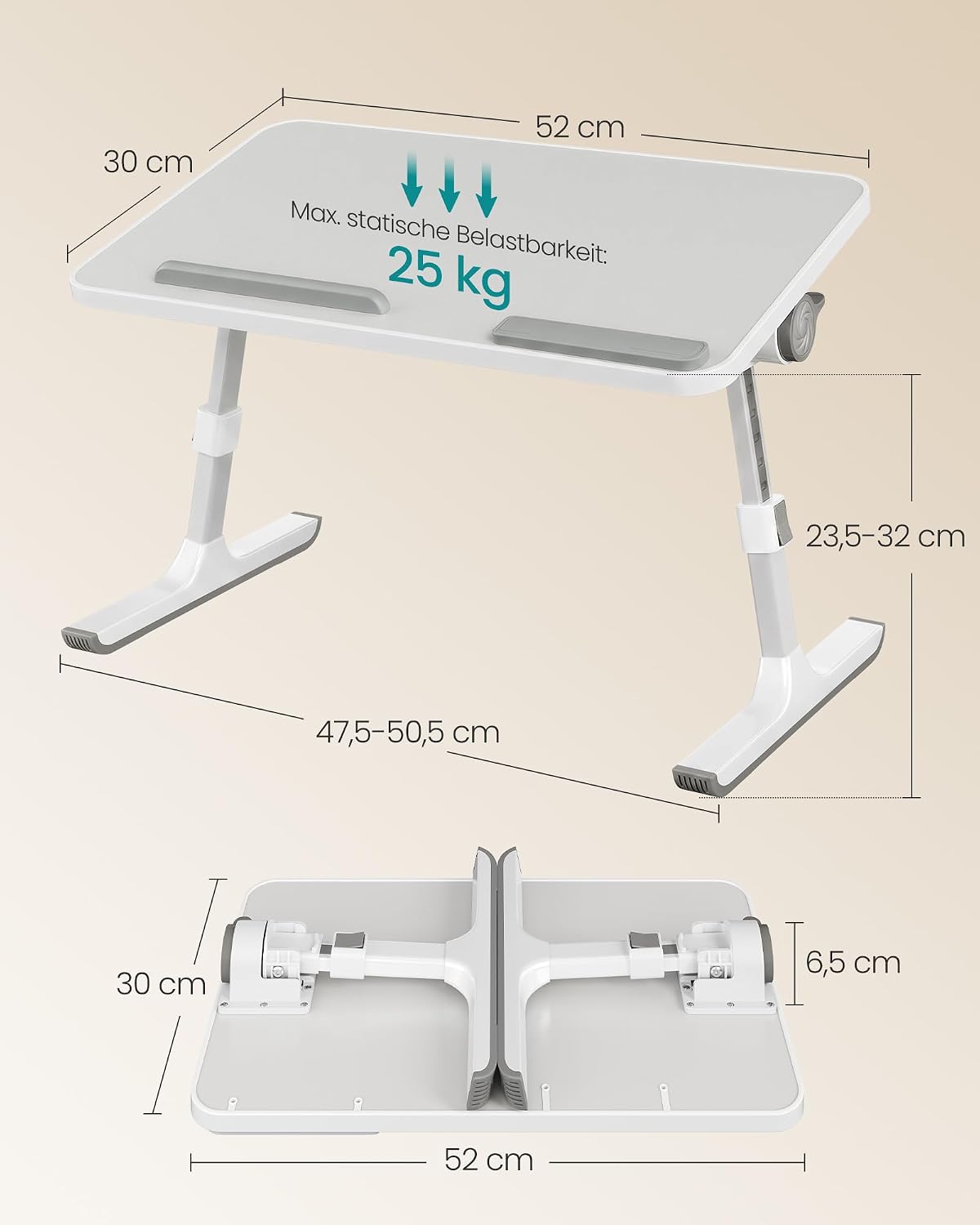 Laptoptisch, Grau