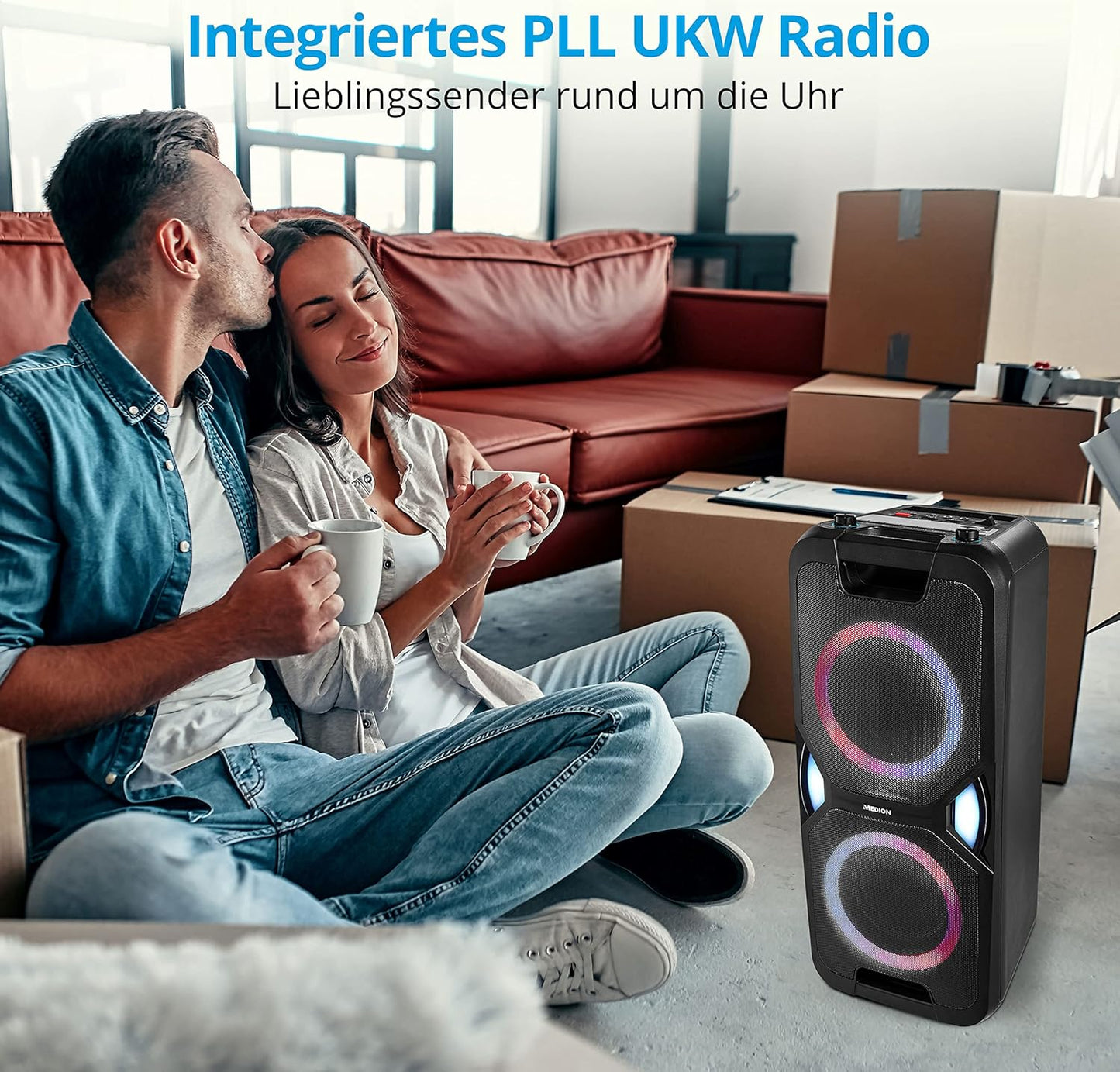 Party-Soundsystem mit Karaoke-Funktion
