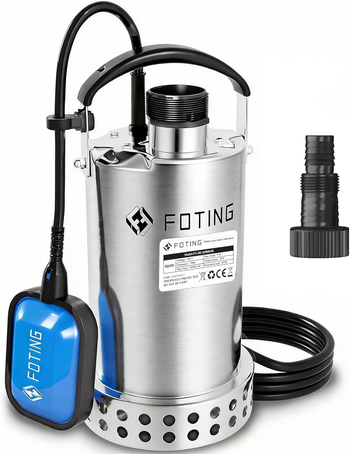 Tauchpumpe, 13.000 l/h, Dunkelblau