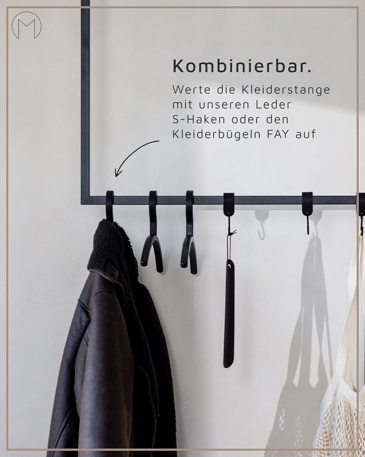 Kleiderstange mit Deckenmontage, 60x120 cm, 60 x 120 cm Schwarz