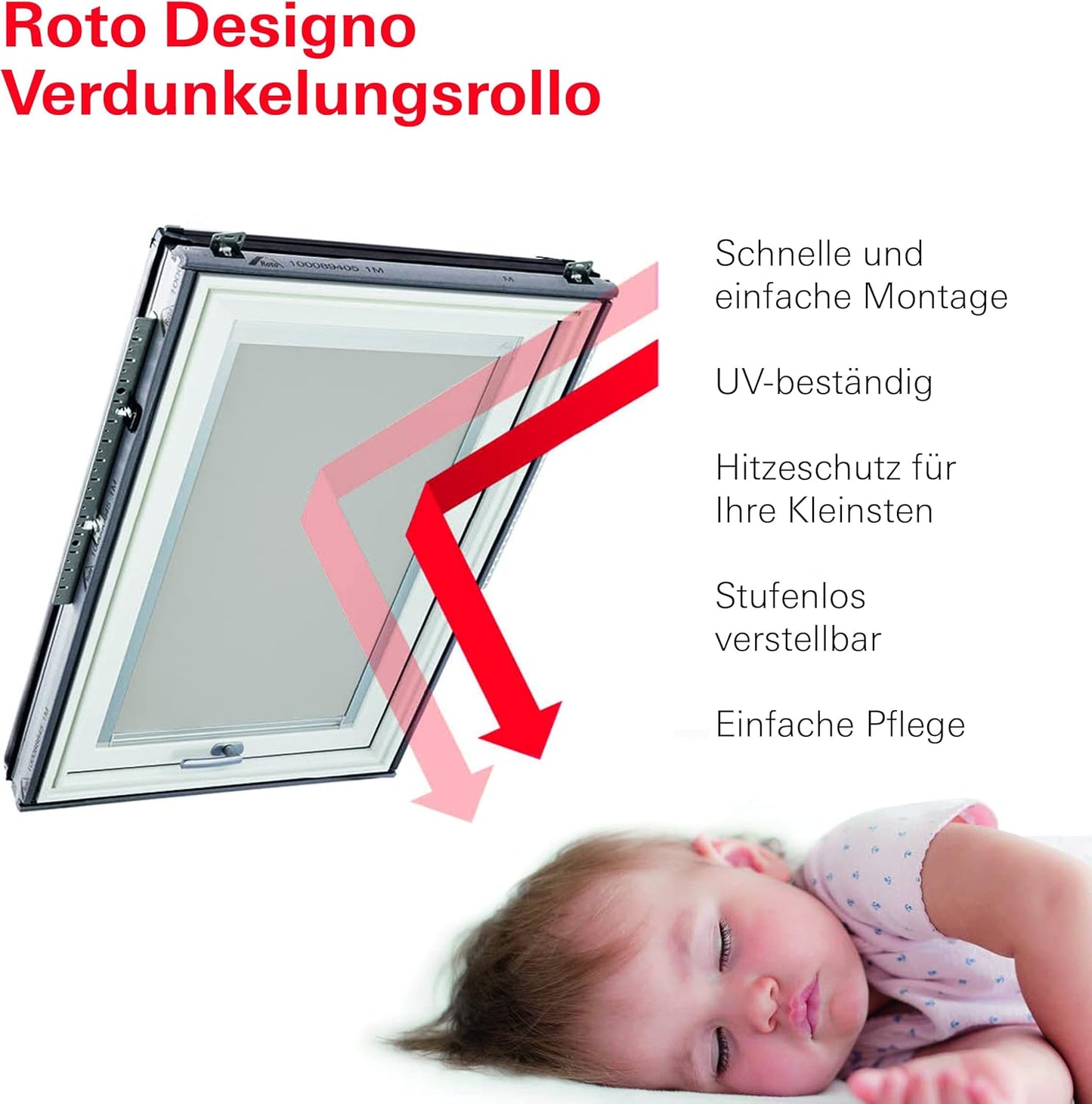 Dachfenster-Verdunkelungsrollo ZRV, Hellgrau B46 x H98 cm Führungsschiene Silber