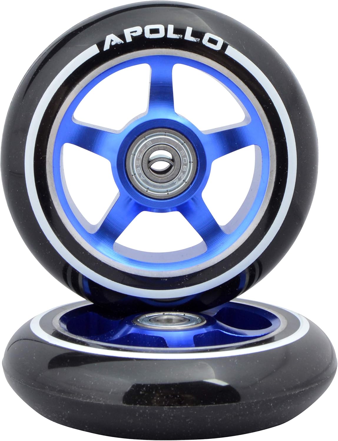 Stunt Scooter Ersatzräderset, 100mm - Blau