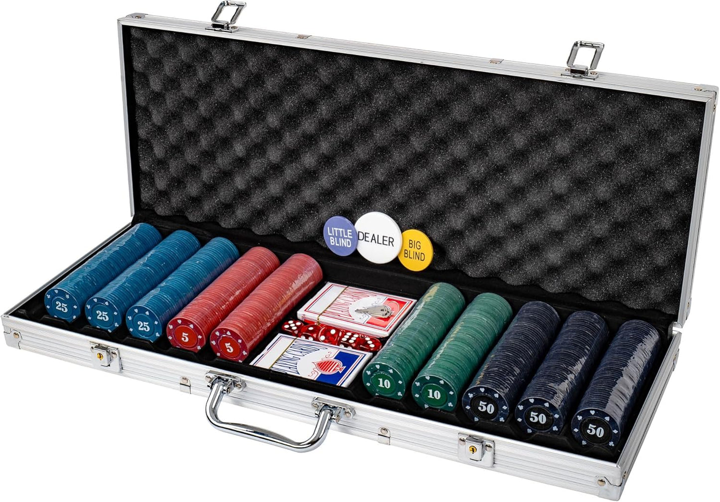 Pokerkoffer, 500 Chips
