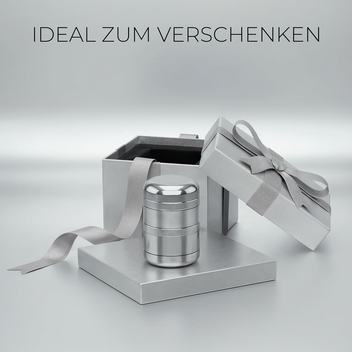 5-teiliges Kräutermühlen-Set, Silber