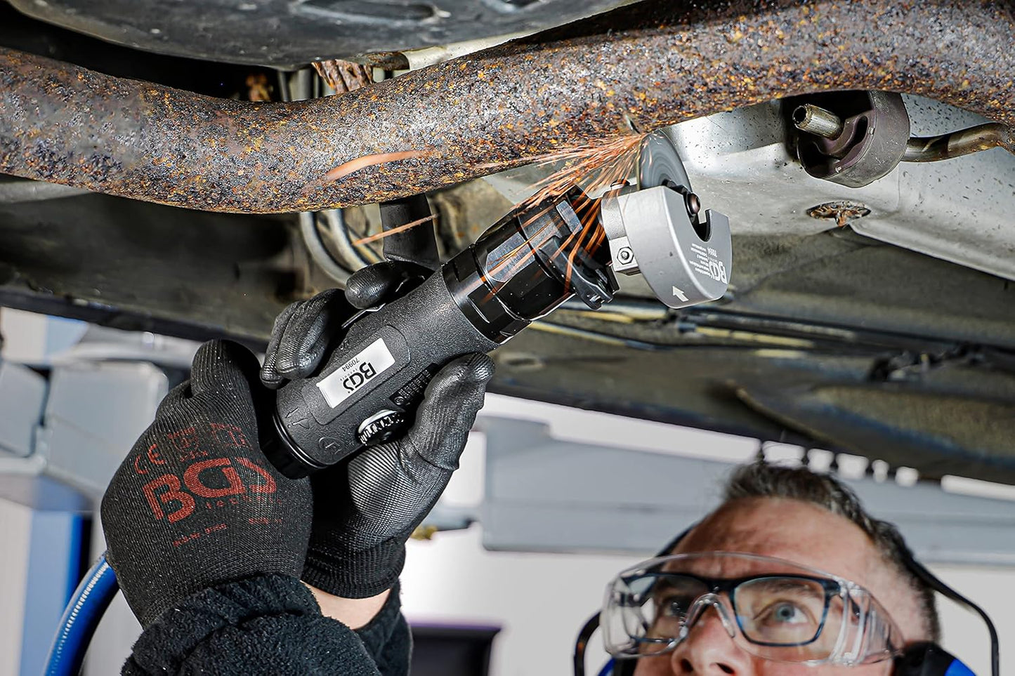 Druckluft-Trennschneider mit flexiblem Kopf, Trennschneider | flexibler Kopf