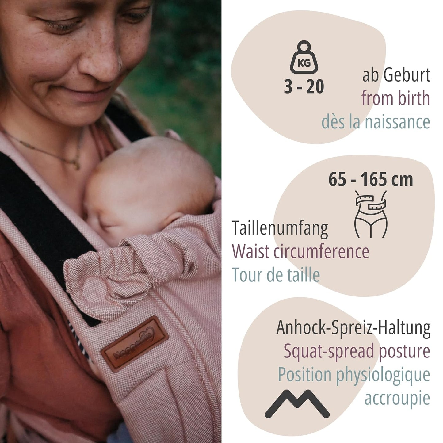 Babytrage Bondolino b.pure Design, B.Pure all green