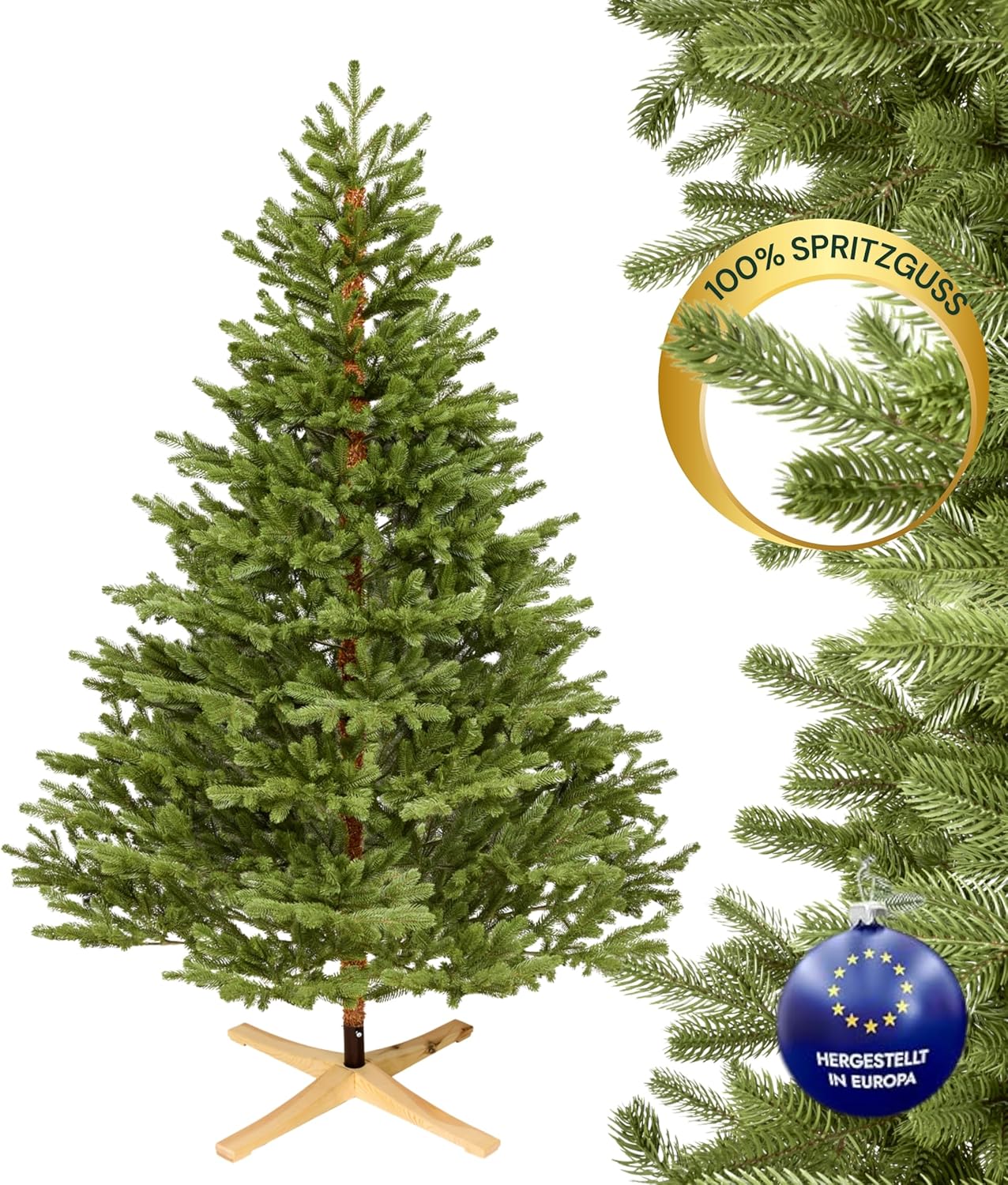 Künstlicher Weihnachtsbaum Skandinavische Fichte, Grün (100% Spritzguss) Scandinavian Spruce 180 cm