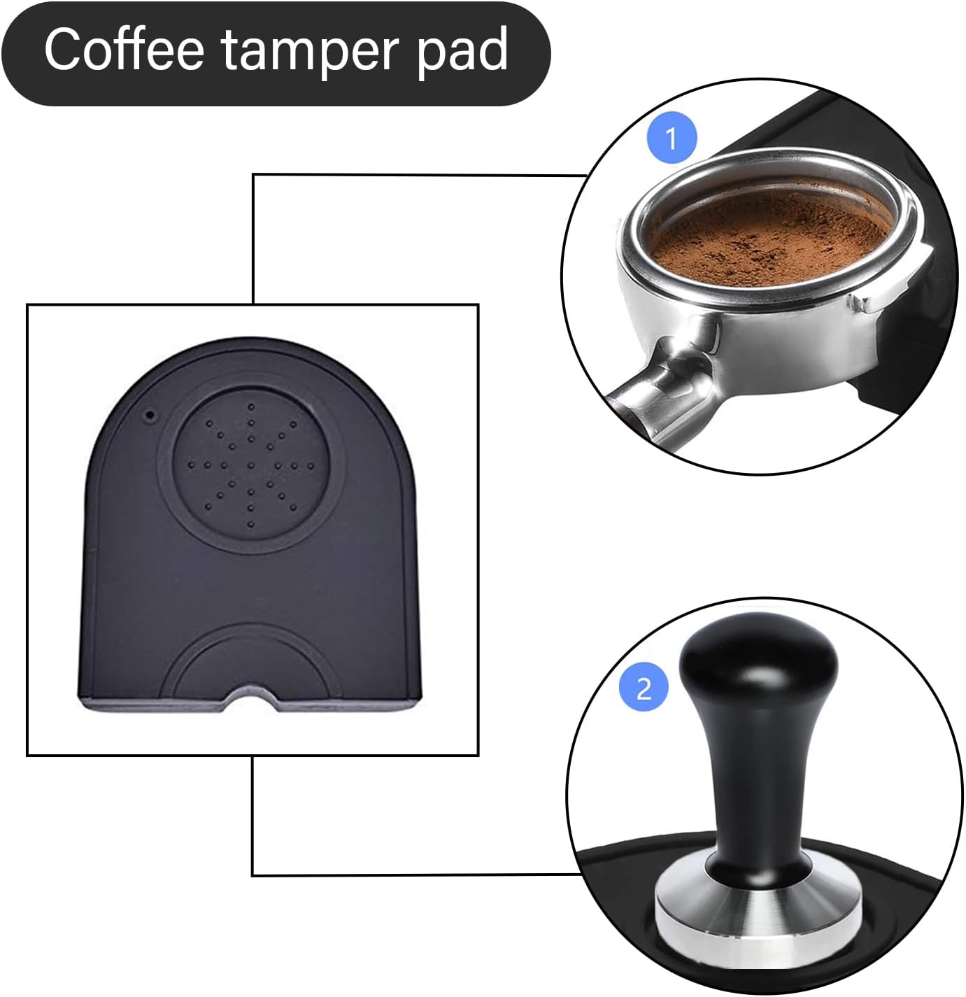 Abklopfbehälter und Tampermatte Set