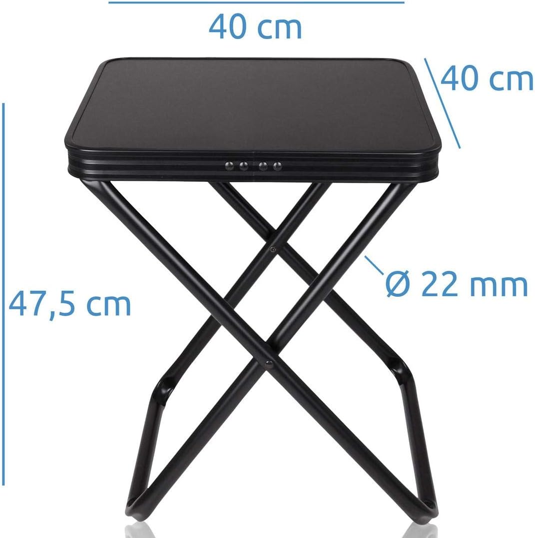 Campinghocker mit abnehmbarer Tischplatte