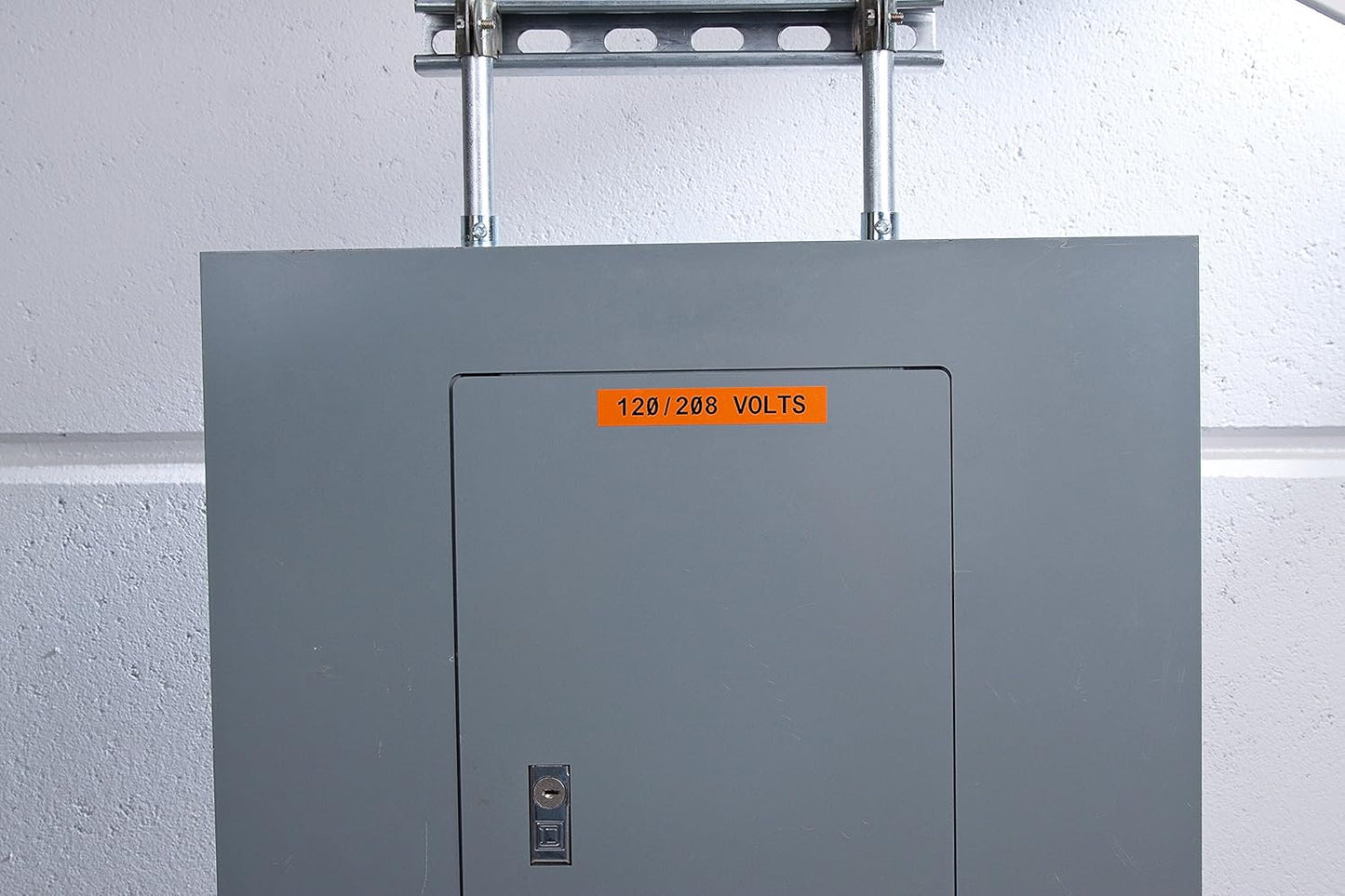 Vinyl-Etikettenband für Etikettendrucker, Etikett Vinyl - Schwarz auf Orange, 19.05 mm x 6.40 m Labor & Sicherheit und Anlage