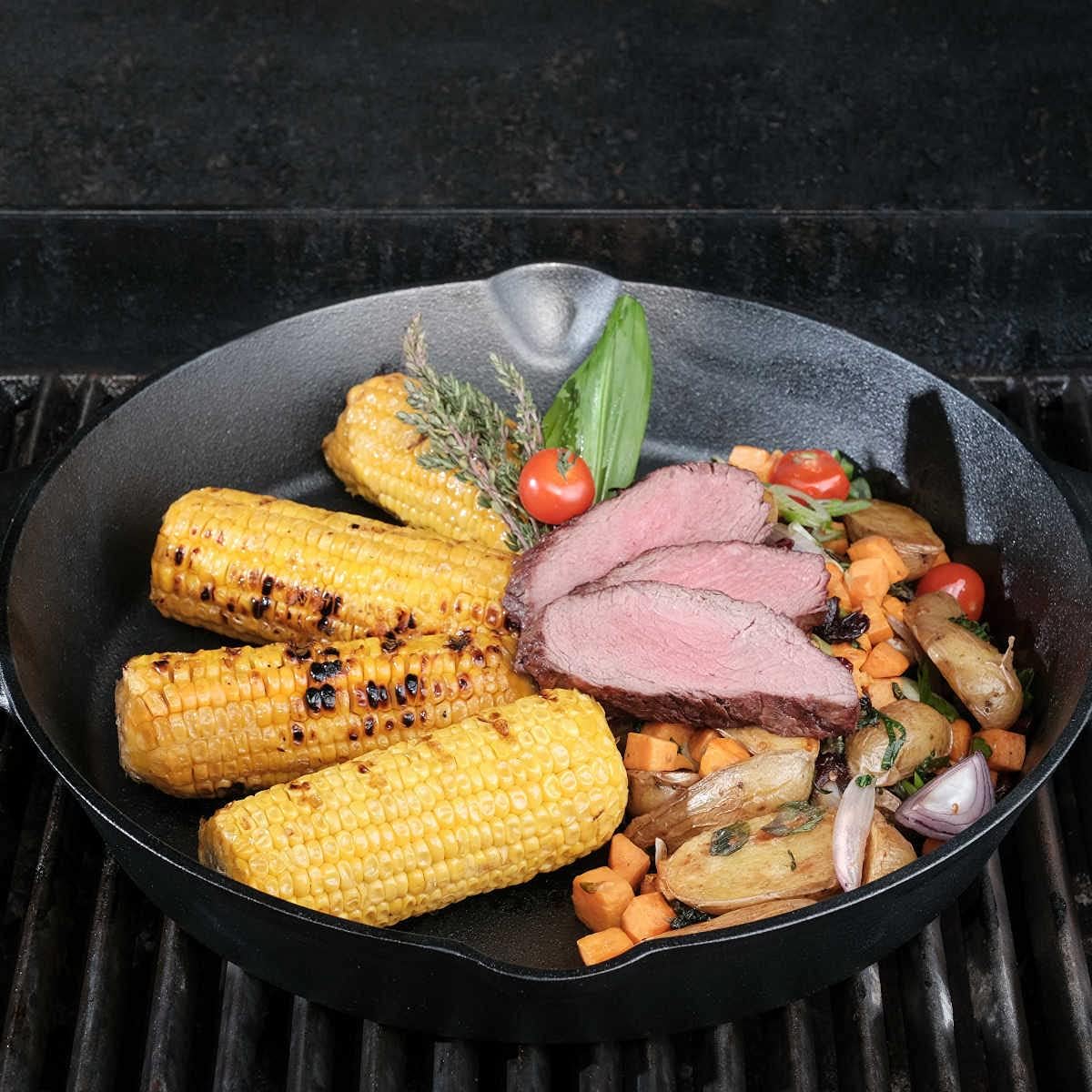 Gusseisen-Grillpfanne, Ø36cm