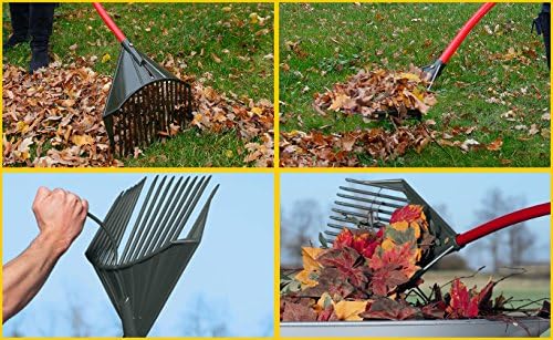 3-in-1 Gartengerät: Harke, Rechen, Schaufel