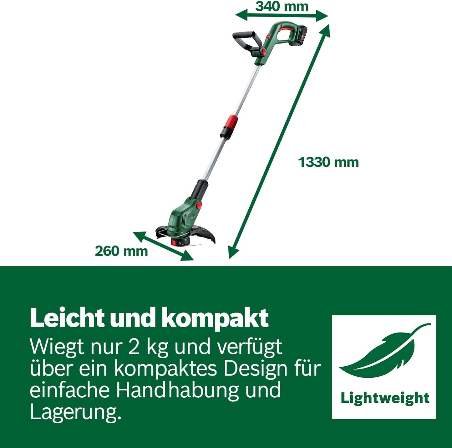 Akku-Rasentrimmer UniversalGrassCut 18V-26-500, Ohne Akku und Ladegerät, Universal