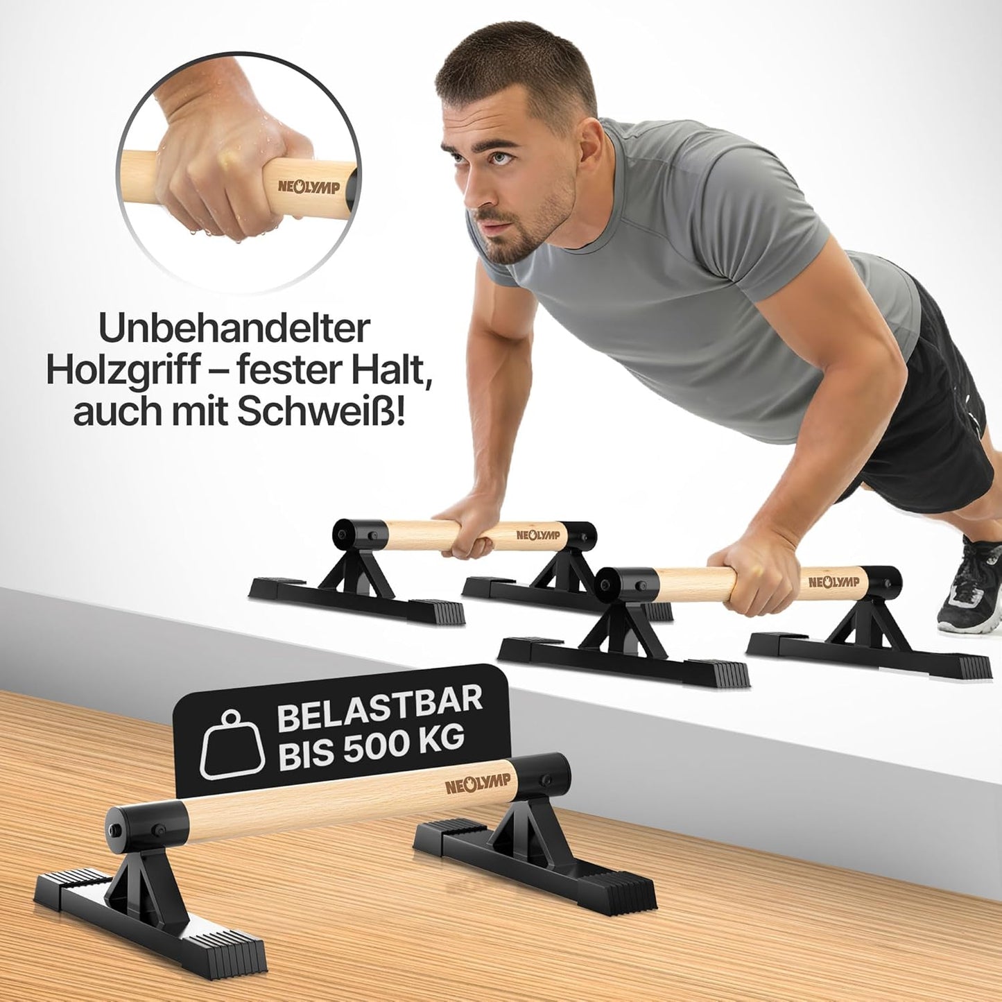 2er Set Parallettes, Parallettes Tief